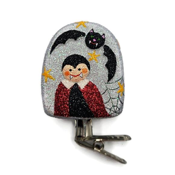 Patricia Breen Halloween Headstone Dracula RIP Bat Spider Christmas Ornament - Picture 1 of 7